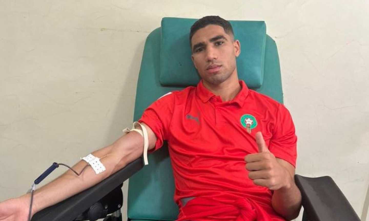 Terremoto Marocco, Hakimi dona il sangue e lancia l'allarme: 'Salviamo il maggior numero di vite possibili'