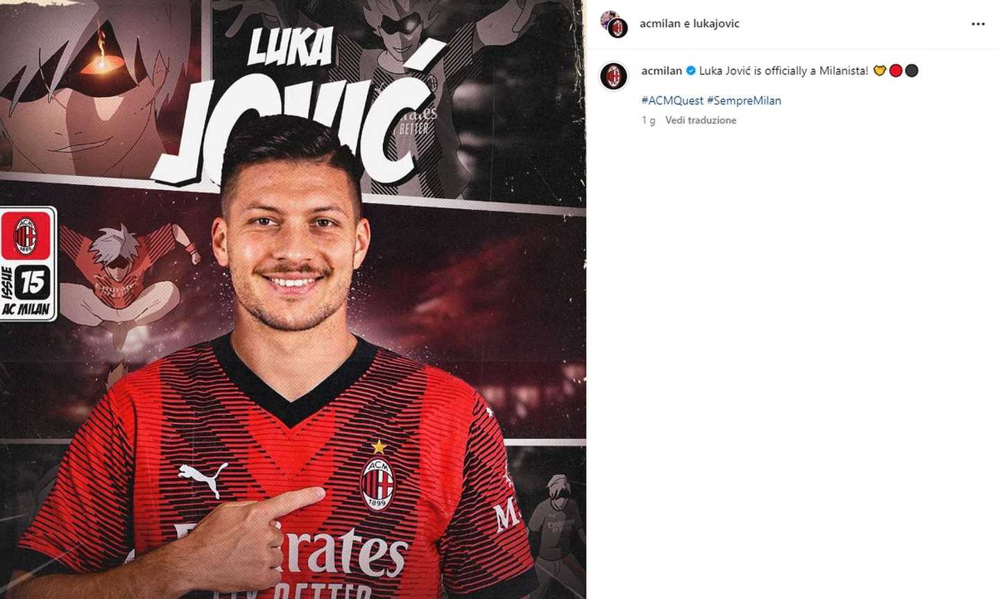 Milan, la sfida di Jovic e due assist per il futuro