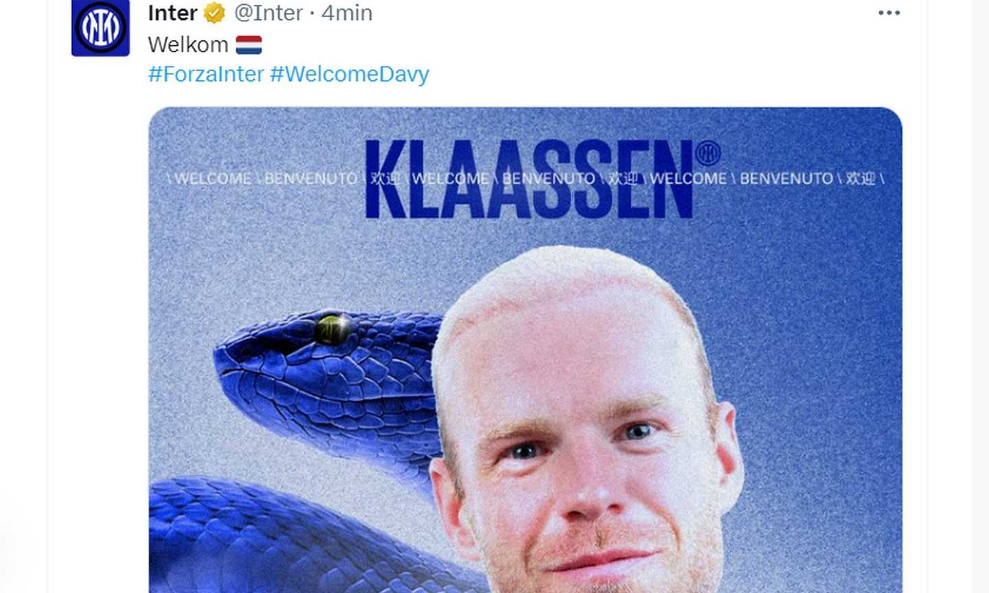 Inter, Klaassen: 'Darò una mano nei due reparti, qui per vincere tanti trofei'