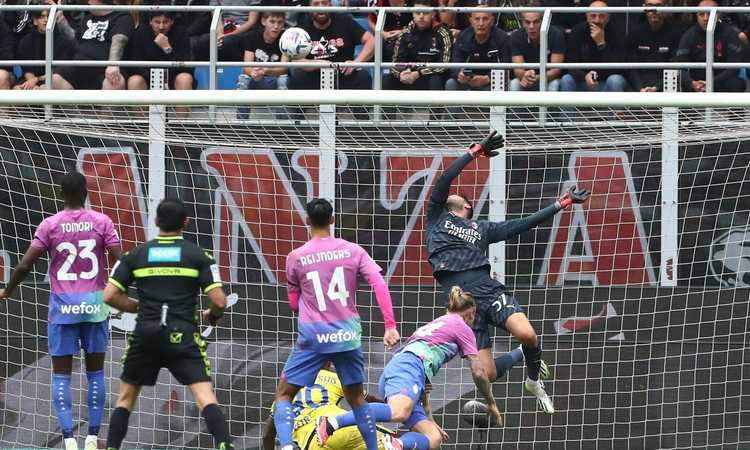 LIVE Milan Verona 1 0, ci prova Reijnders LIVE Milan Verona 1 0, ci prova Reijnders