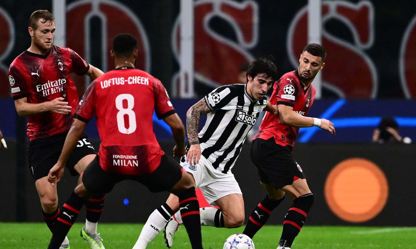 Milan-Newcastle 0-0: il tabellino 