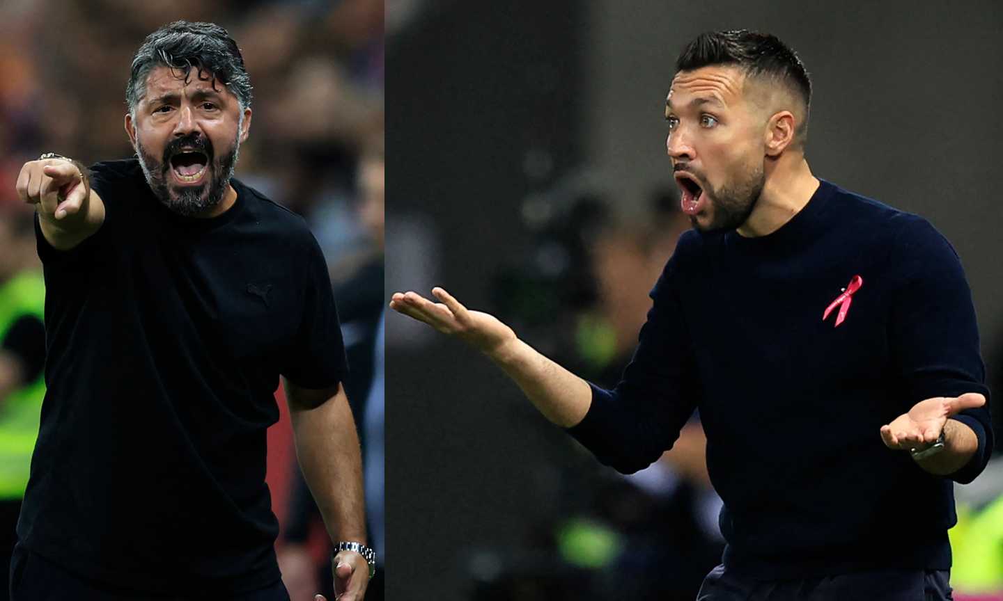 Gattuso ko in 10 contro Farioli, imbattuto e primo in Ligue 1 con la miglior difesa d'Europa