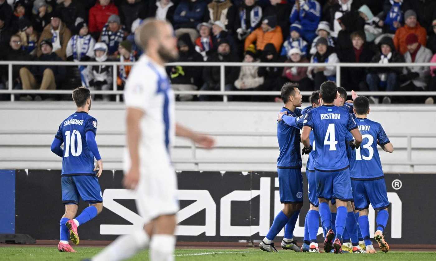 Qual Euro 2024 Il Kazakistan Verso Gli Spareggi Danimarca Rischia   Kazakistan.2023.24.esultanza.finlandia.1400x840 