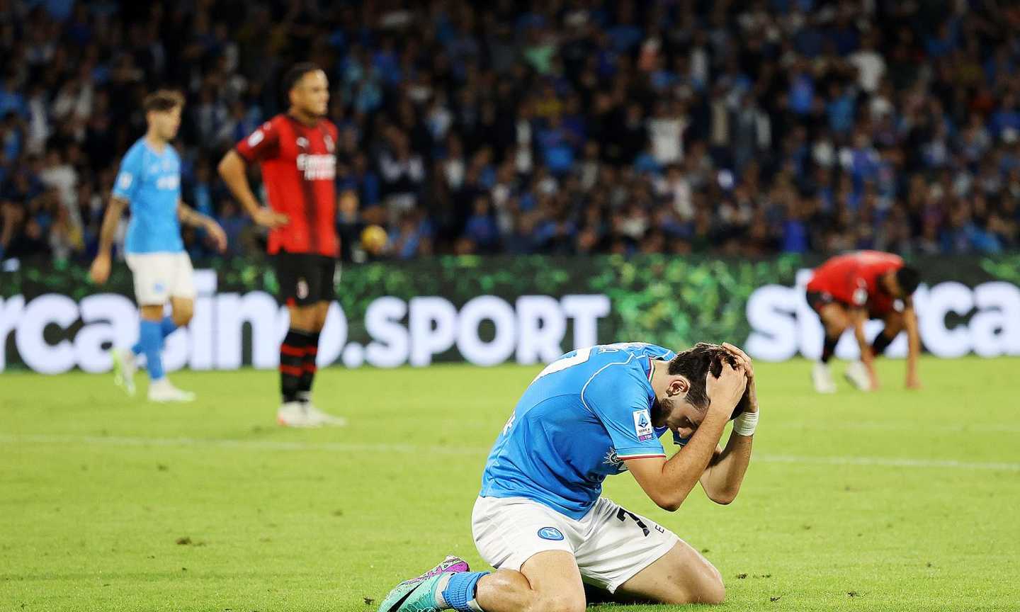 Napoli-Milan, la notte dei rimpianti: un brodino che serve solo agli avversari