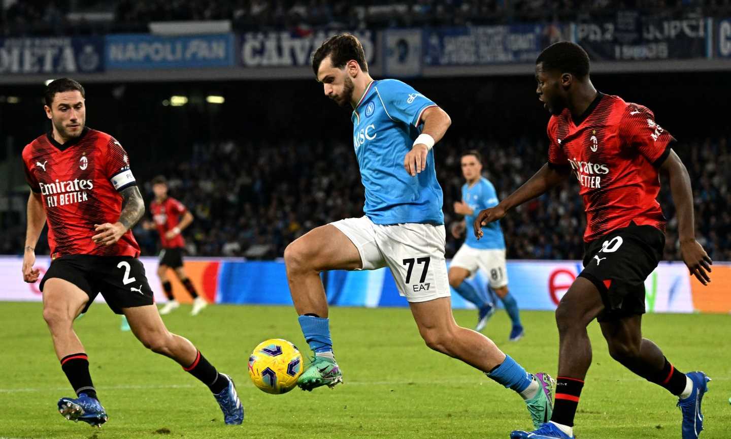 Napoli-Milan 2-2: il tabellino