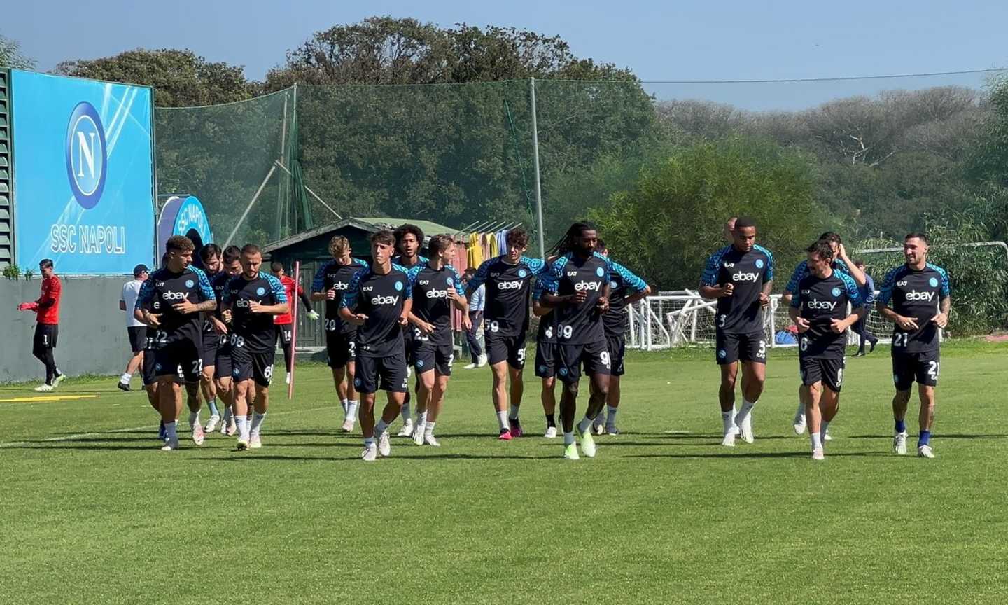 Napoli, l'allenamento verso il Real: Osimhen è pronto, tre assenti VIDEO