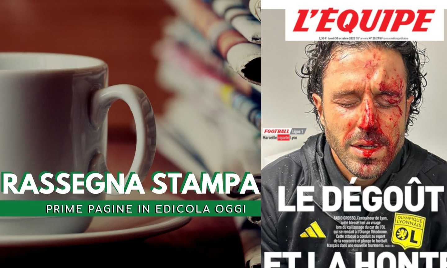 Prime pagine 30 ottobre: Samardzic tifa Juve, Francia sotto choc