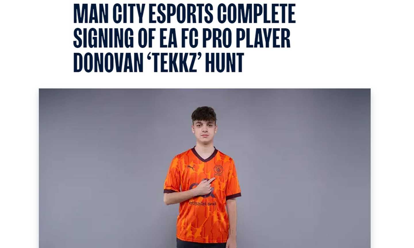 Il Manchester City piazza il colpo anche negli eSports: ingaggiato un top player