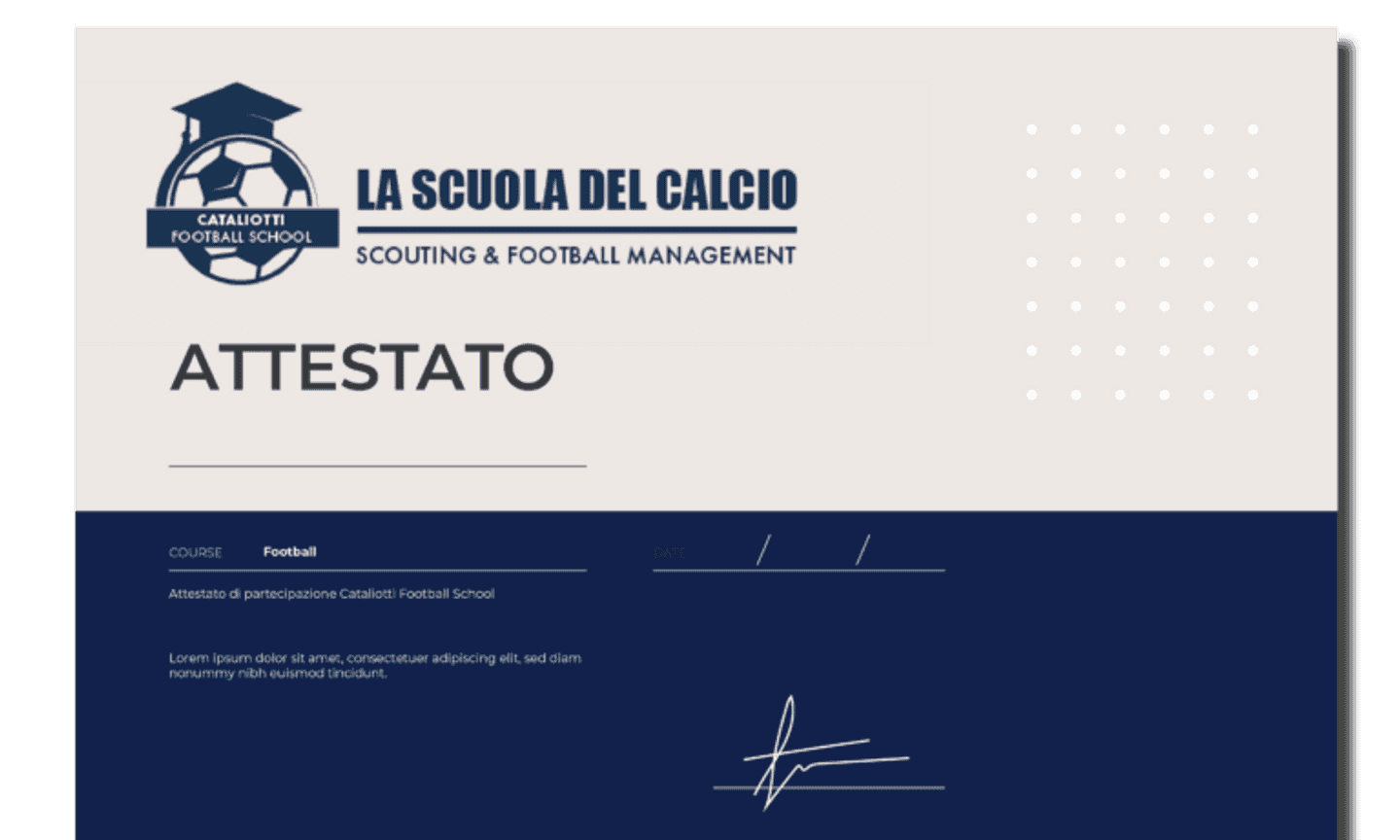 Ai nastri di partenza la Scuola del Calcio per scout e manager del pallone: solo 40 posti disponibili!