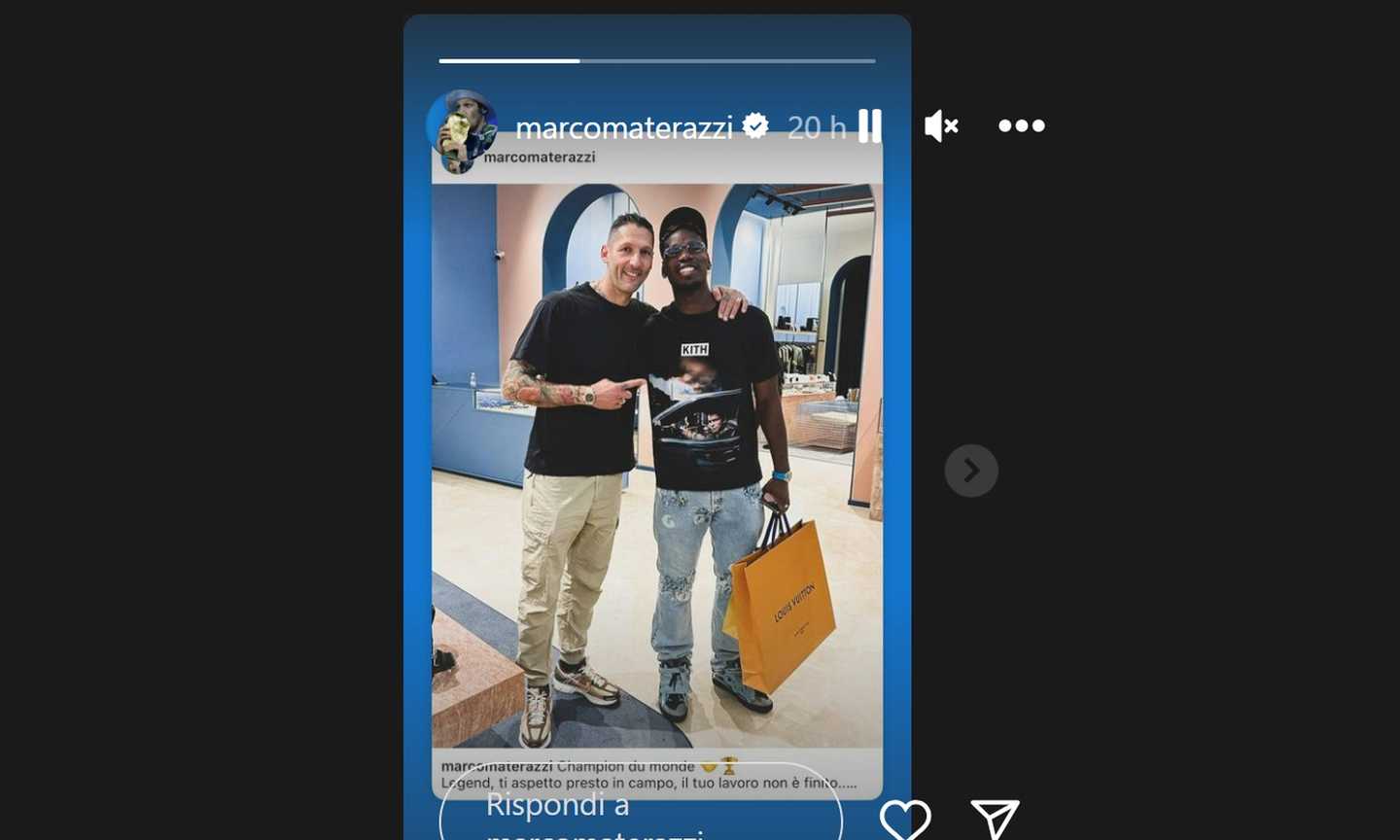 Materazzi e Pogba, la FOTO insieme a dieci giorni da Juve-Inter: la frase di Matrix e la reazione dei tifosi 