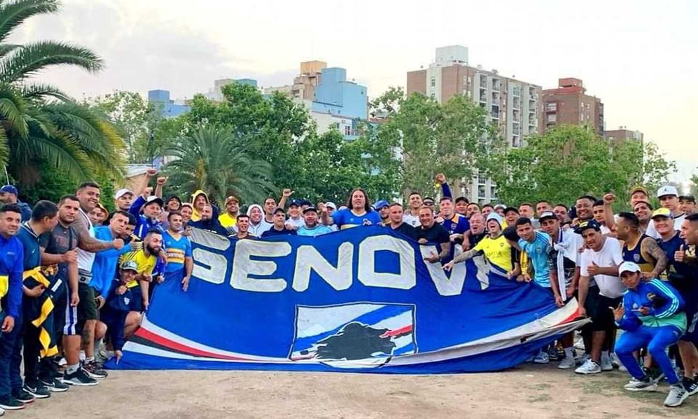 Il Boca Juniors e la Sampdoria: maxi bandiera blucerchiata in curva alla Bombonera FOTO