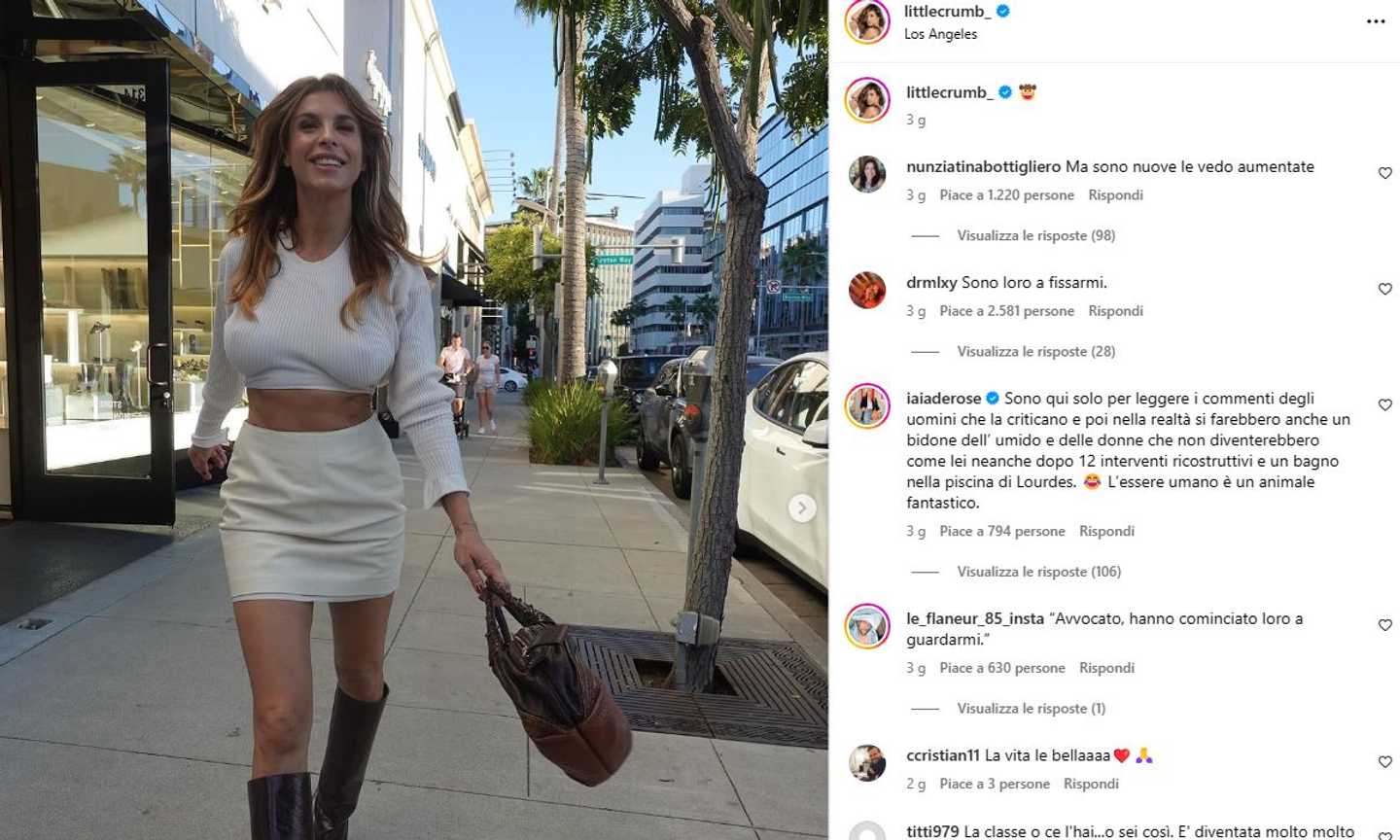 Elisabetta Canalis, le trasparenze sexy fanno impazzire i fan: 'Altro che Satta' FOTO