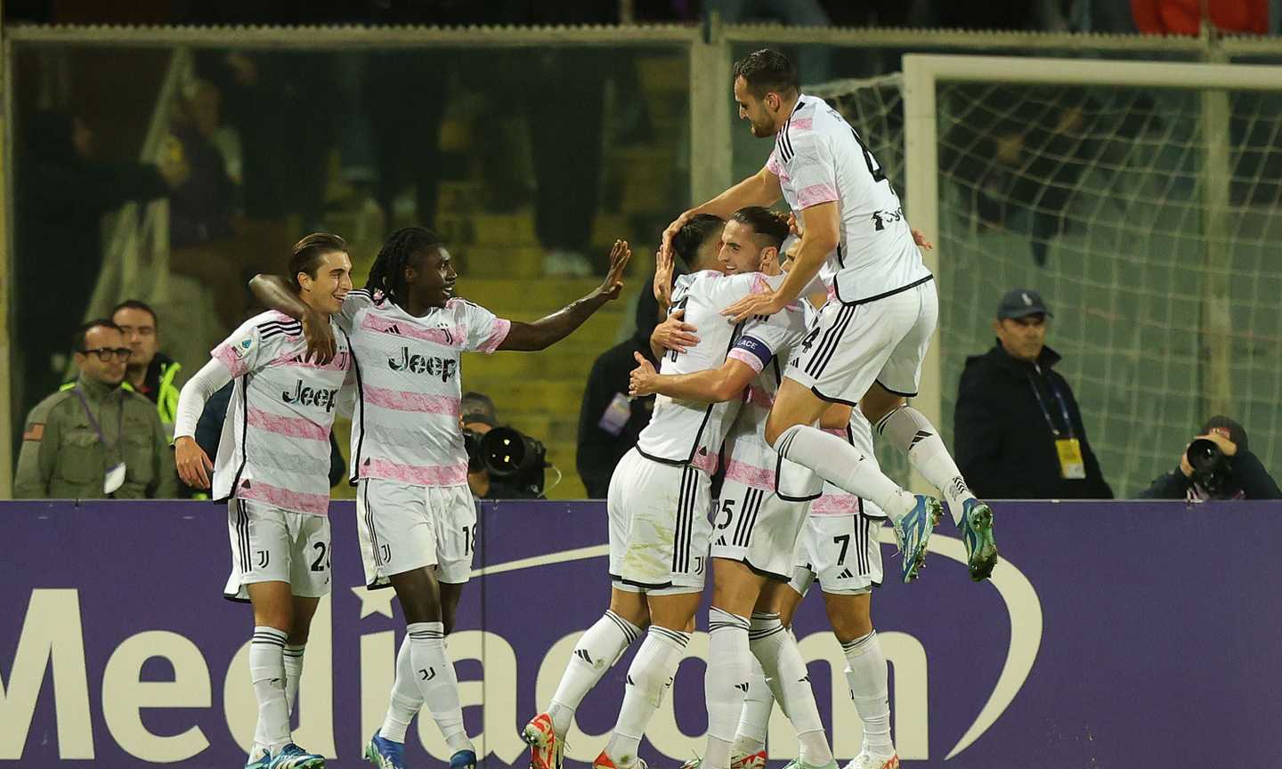 Il fortino Juve regge, Allegri vince di corto muso a Firenze e resta a -2 dall'Inter