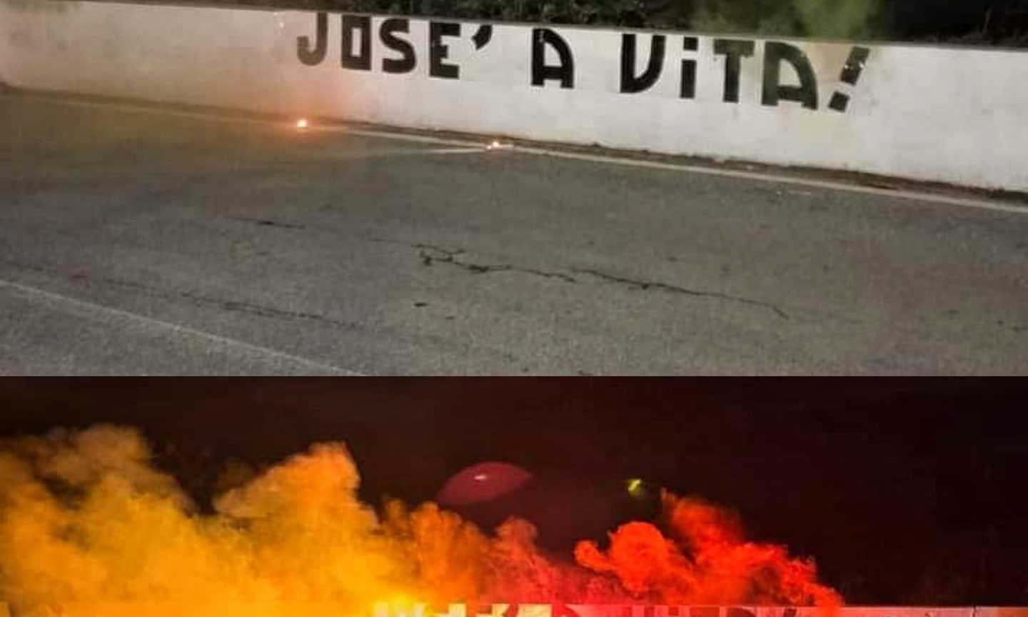 Roma, i tifosi sono con Mourinho. Ecco lo striscione fuori Trigoria 