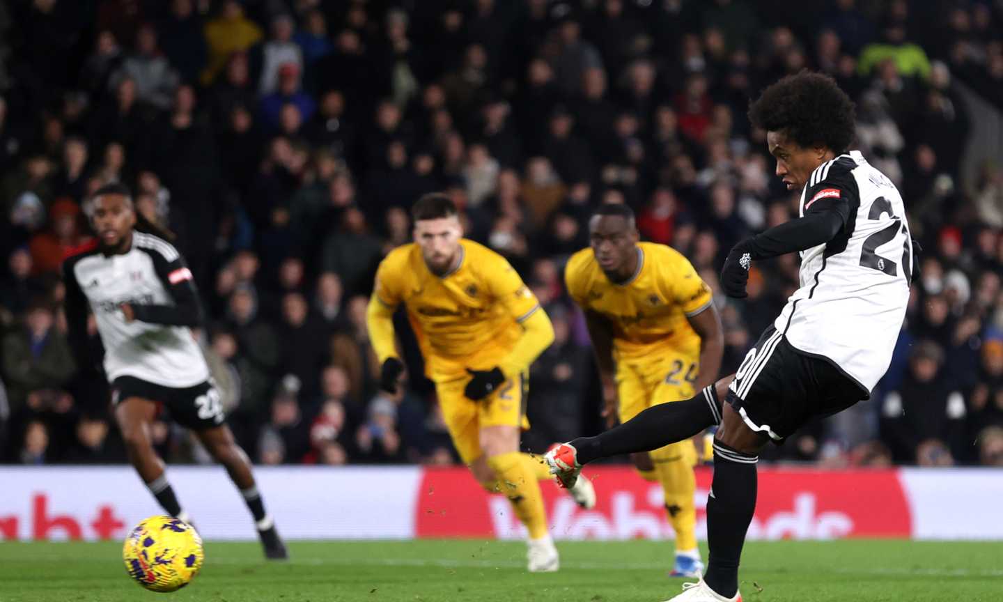 Premier League: Fulham batte Wolverhampton, doppietta di Willian