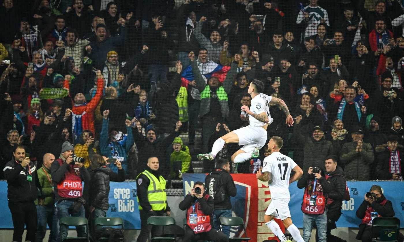 Euro 2024 LIVE Inghilterra Macedonia Si Giocano La Qualificazione   Sesko.slovenia.2023.24.salta.esulta.1400x840 