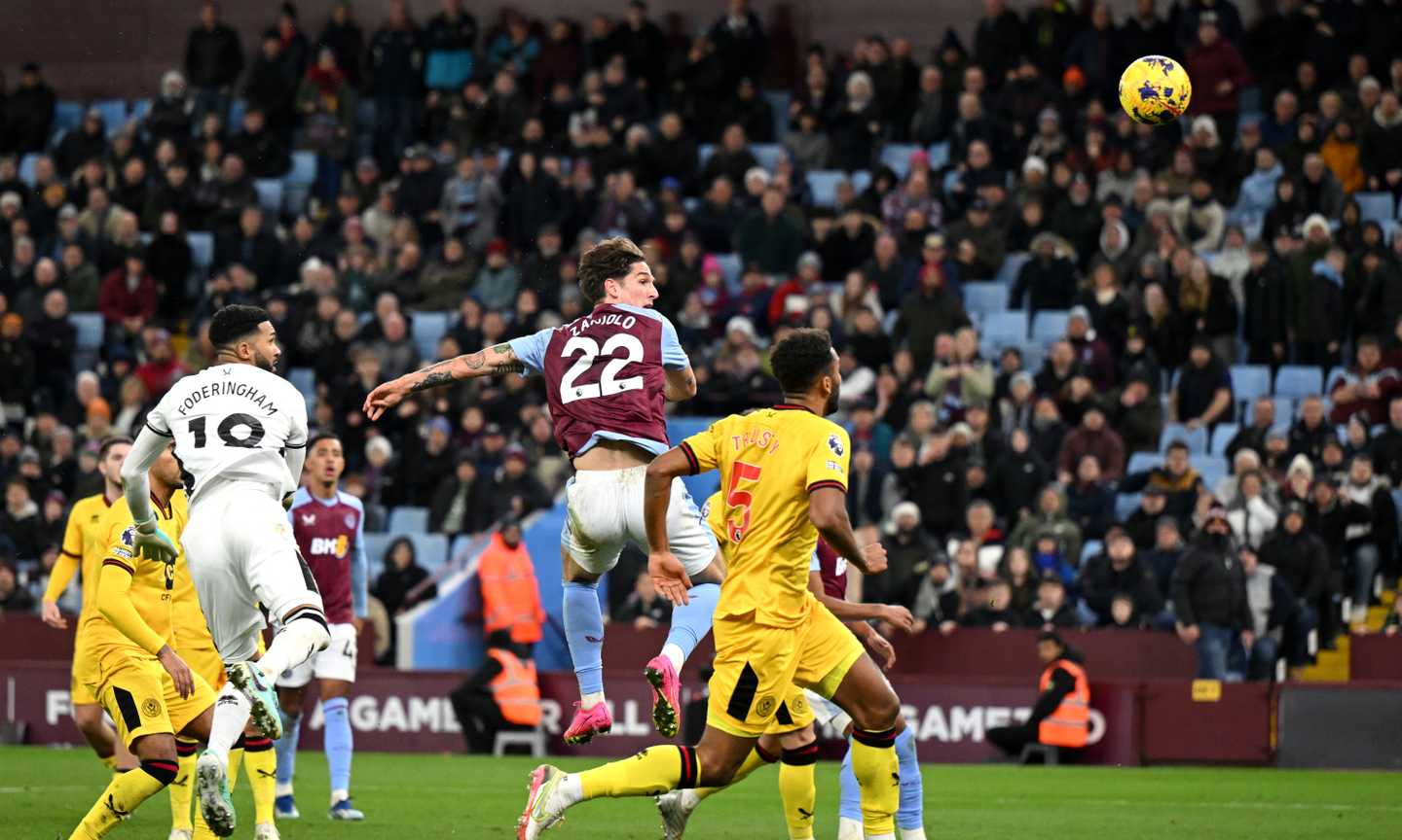 Zaniolo al primo gol in Premier, salva l'Aston Villa al 97°