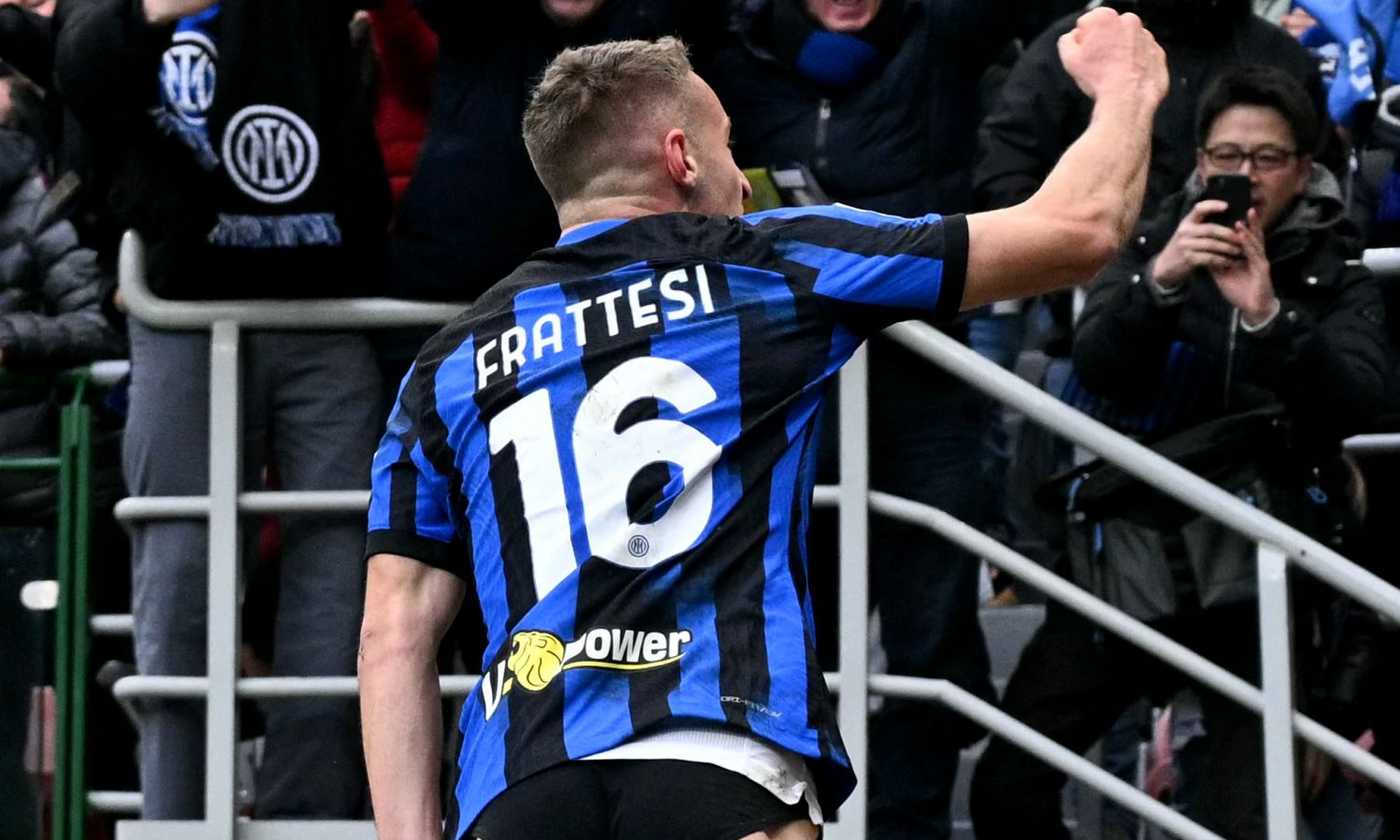 Inter, Frattesi scatenato: la gioia in mutande, lo 'scavino' alla ...