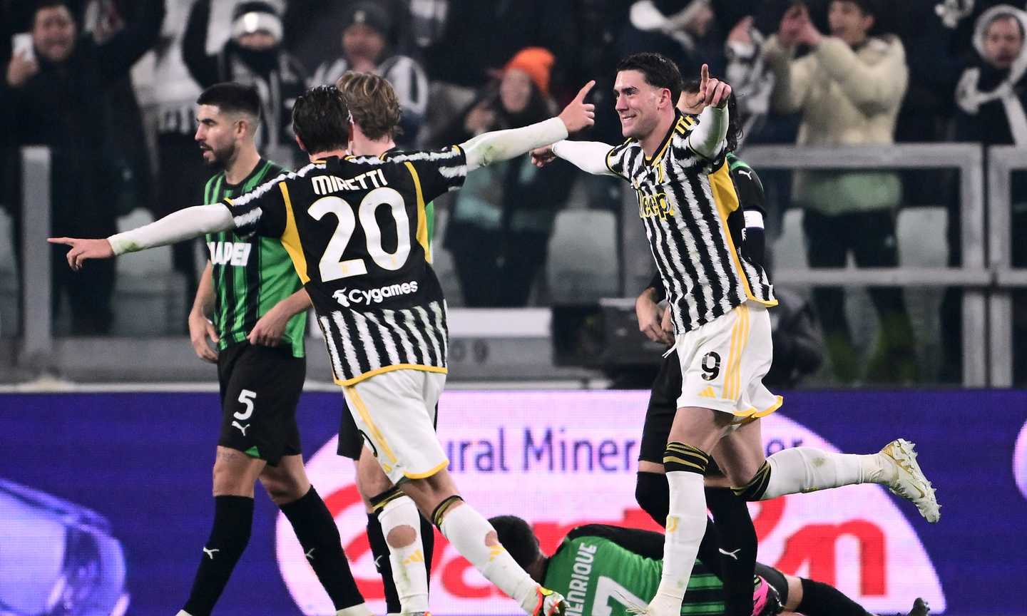 Juventus-Sassuolo 3-0: il tabellino