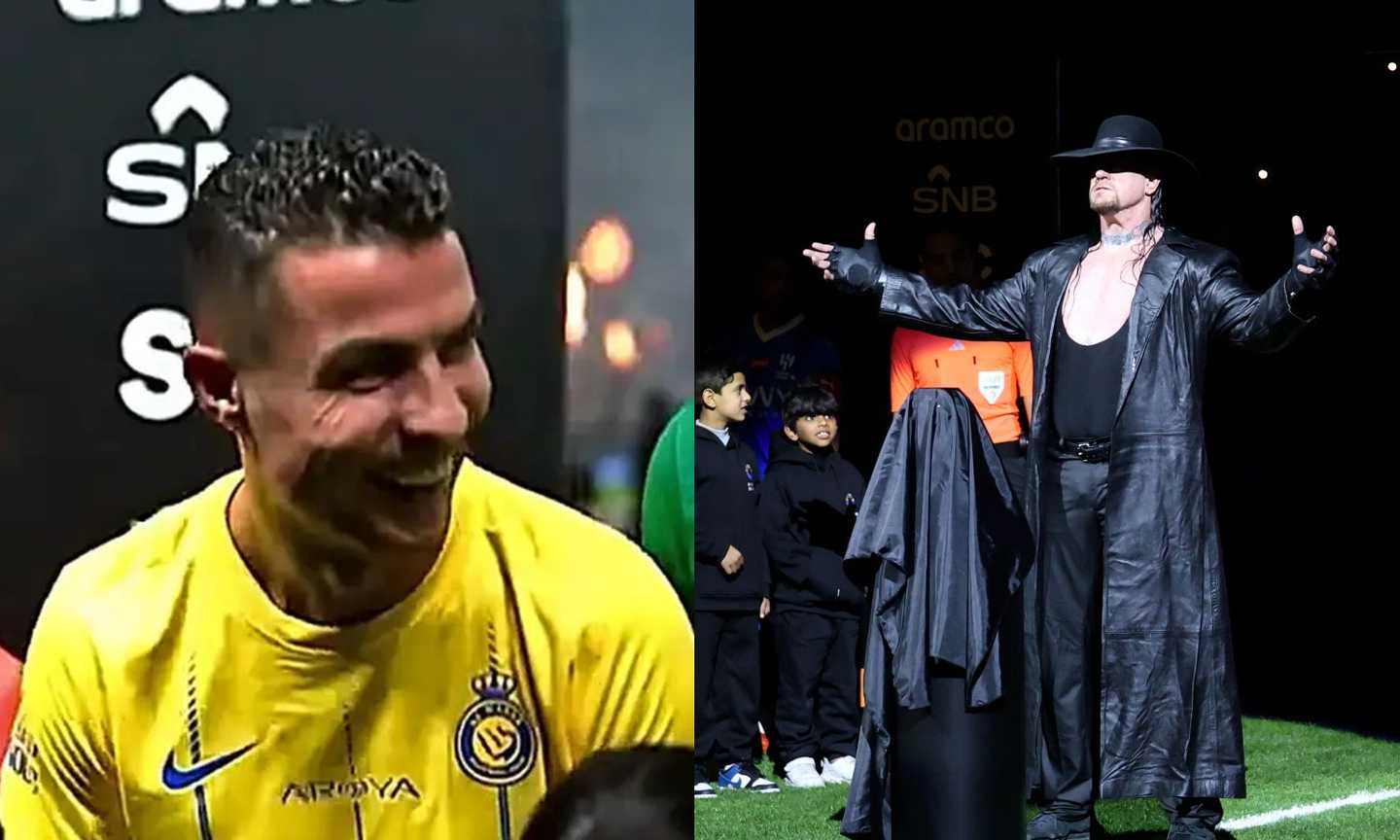 Undertaker in campo per Al Nassr-Al-Hilal: Cristiano Ronaldo si esalta per la stella del wrestling WWE