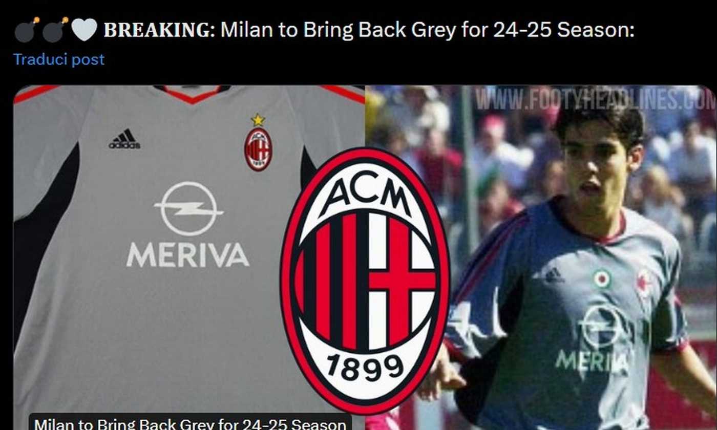 Milan Prime Indiscrezioni Sulla Maglia 2024 25 Ritorno A Una Stagione