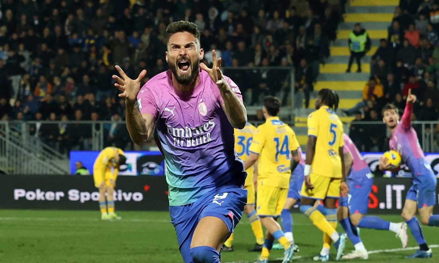 Frosinone-Milan, le pagelle di CM: Giroud da clonare, Leao sgasa. Maignan e Valeri, che errori!