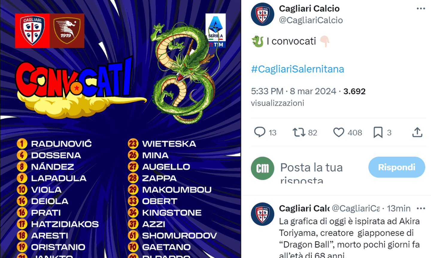 Il tributo del Cagliari Image gallery