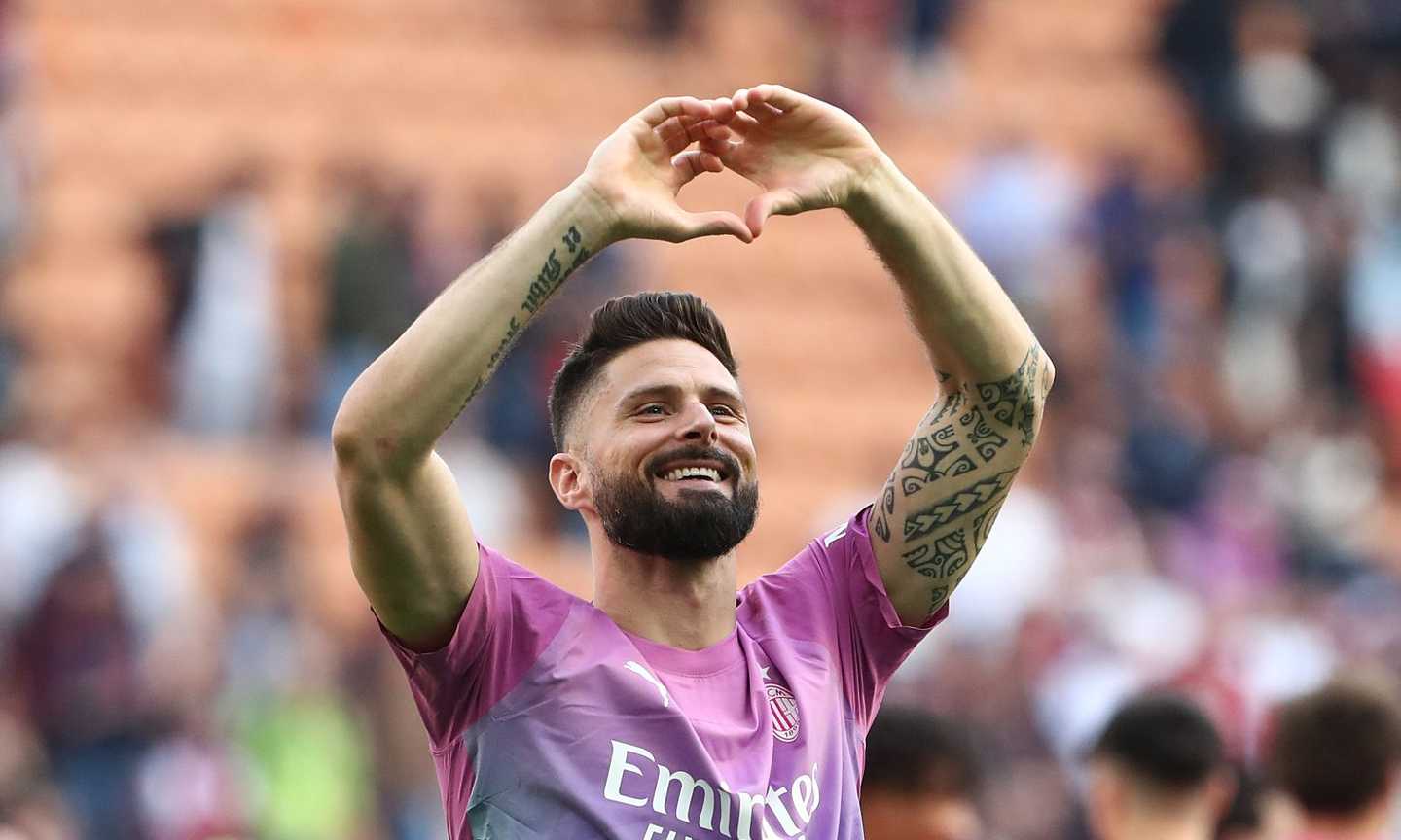 Giroud rimanda il futuro: 'Nulla è fatto. Oggi sono milanista, un vecchio cuore rossonero. Poi vedremo'