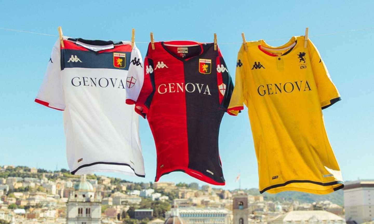 Genoa, col Cagliari una maglia speciale per celebrare la città e la sua bandiera