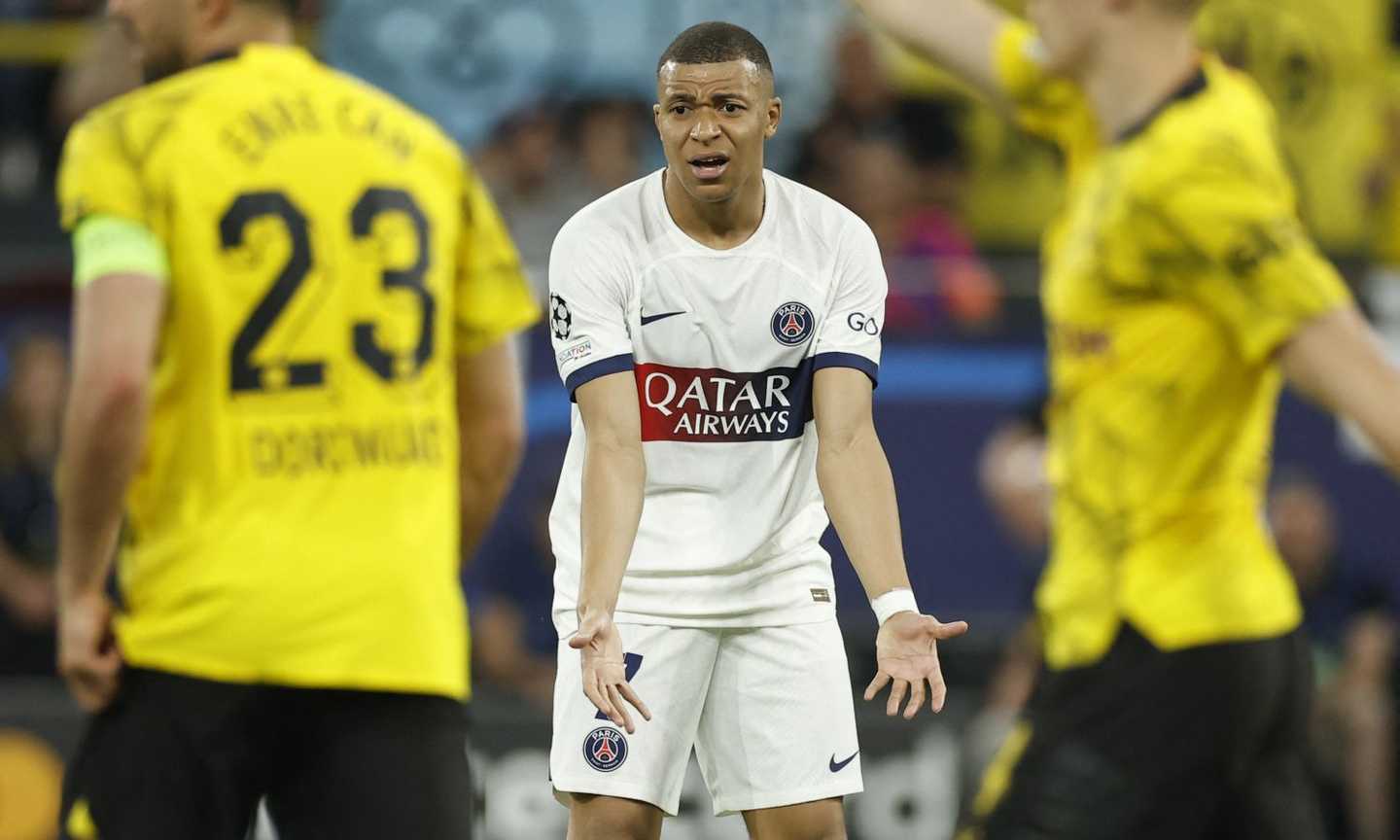 Borussia Dortmund-PSG 1-0 LIVE: doppio palo di Mbappé e Hakimi!