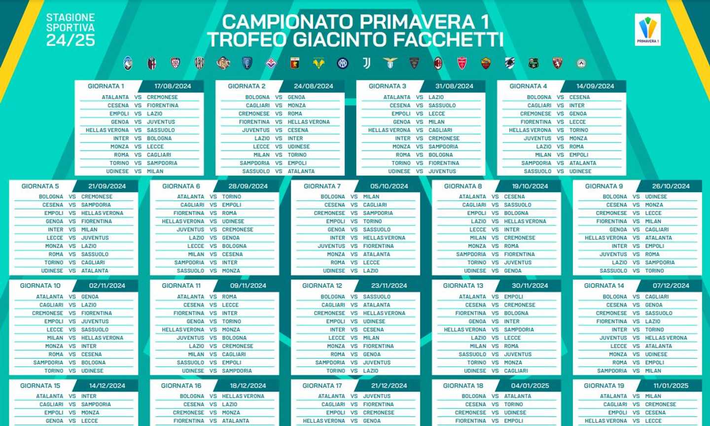 IL CALENDARIO DELL'ANDATA Image gallery