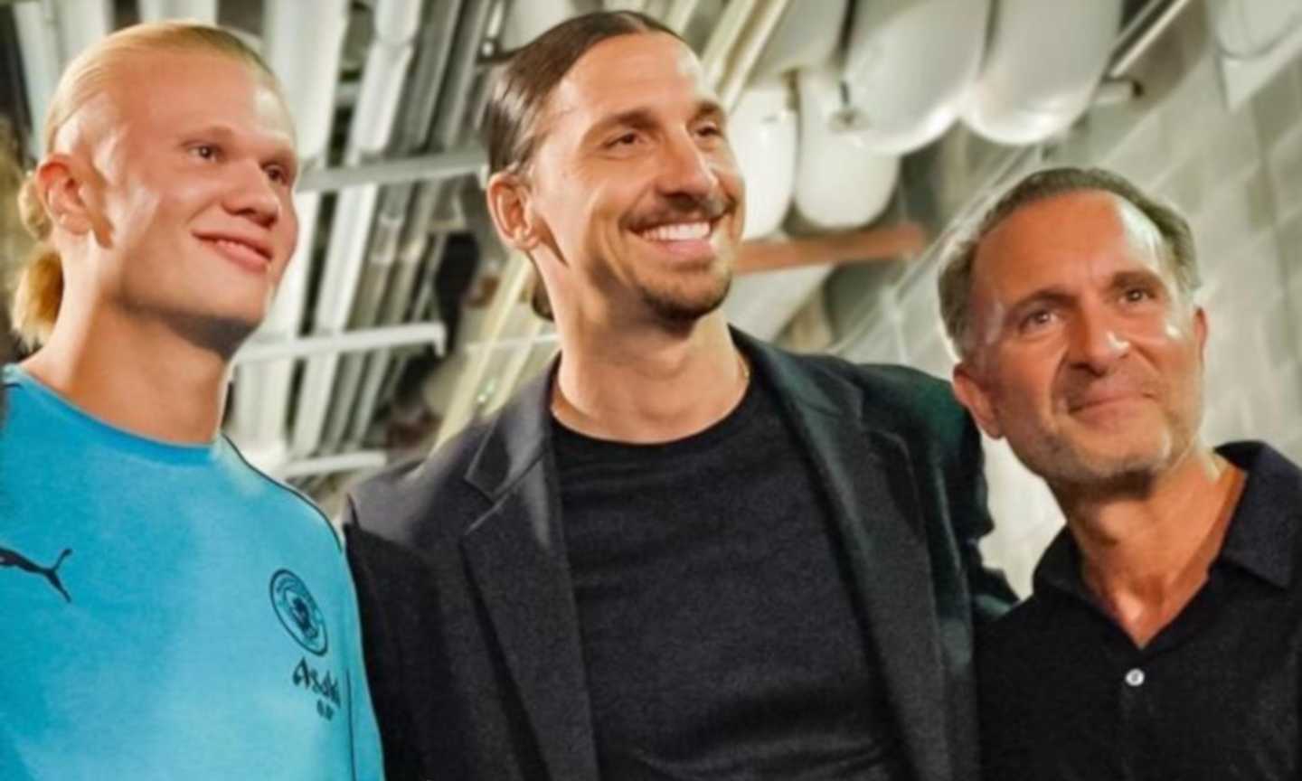 Milan, Ancelotti dopo Guardiola e Haaland: le foto con Cardinale, Ibrahimovic e Fonseca