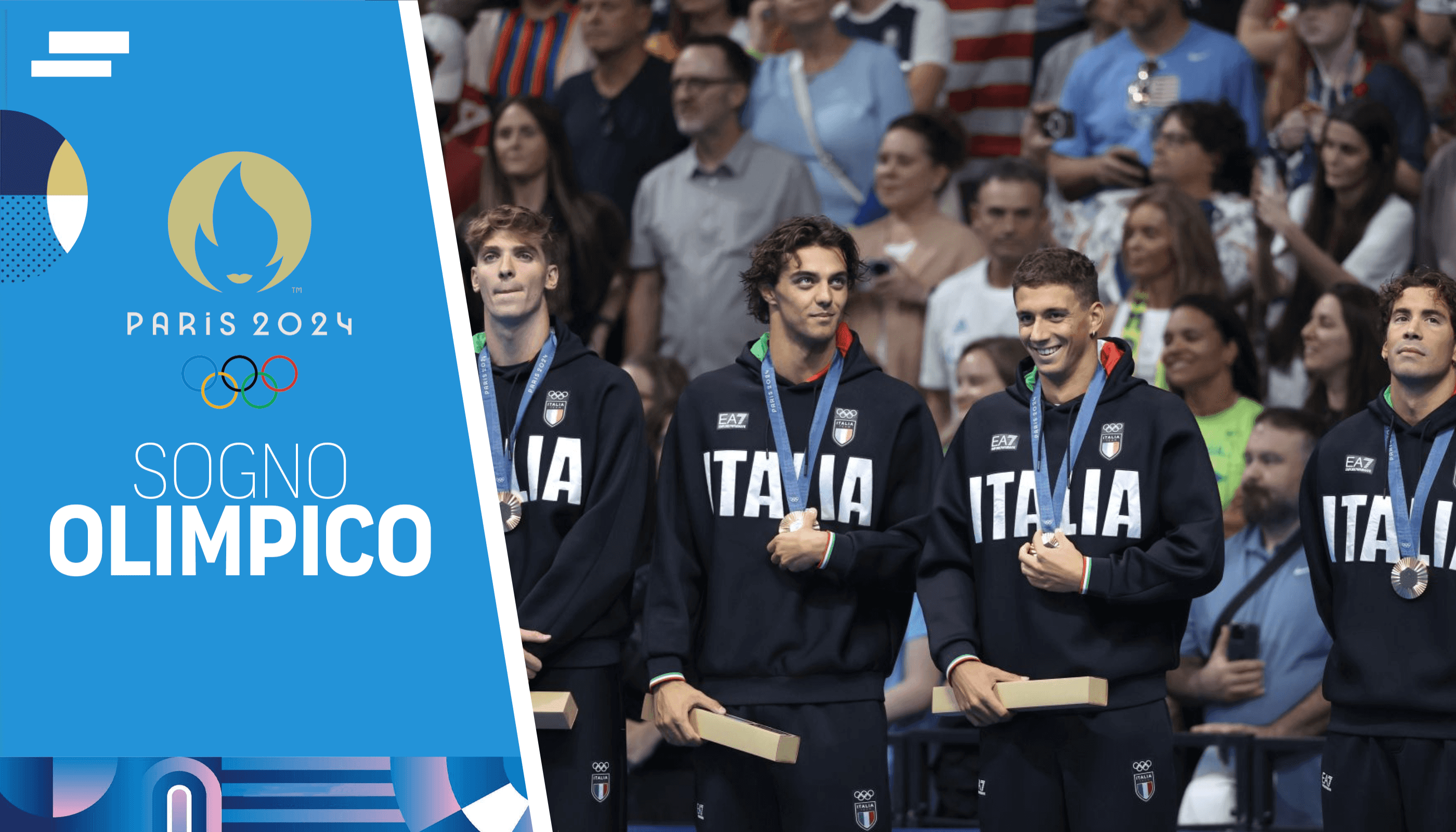 Olimpiadi Parigi 2024: bronzo Italia nella staffetta 4X100 in stile libero, dal nuoto arriva la terza medaglia