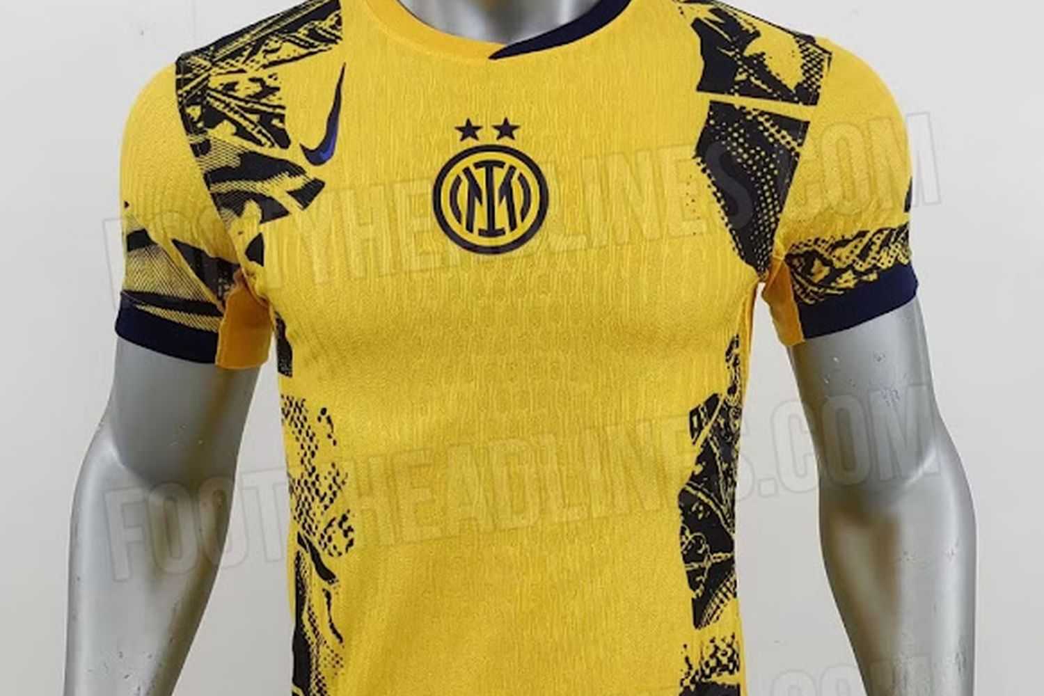 Inter, ecco la terza maglia 2024/25: confermato il giallo e nero, particolare il baffo Nike