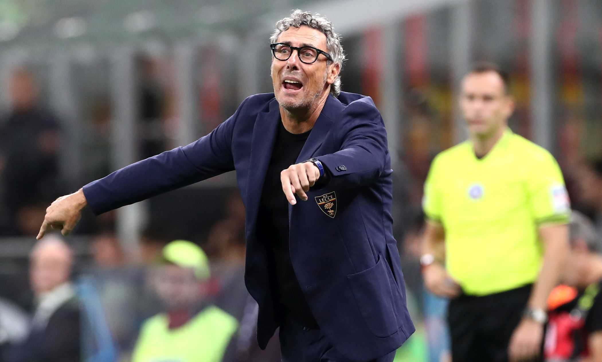 Lecce, Gotti: "La punizione del primo gol è inesistente. Poi abbiamo aiutato il Milan a farci male"