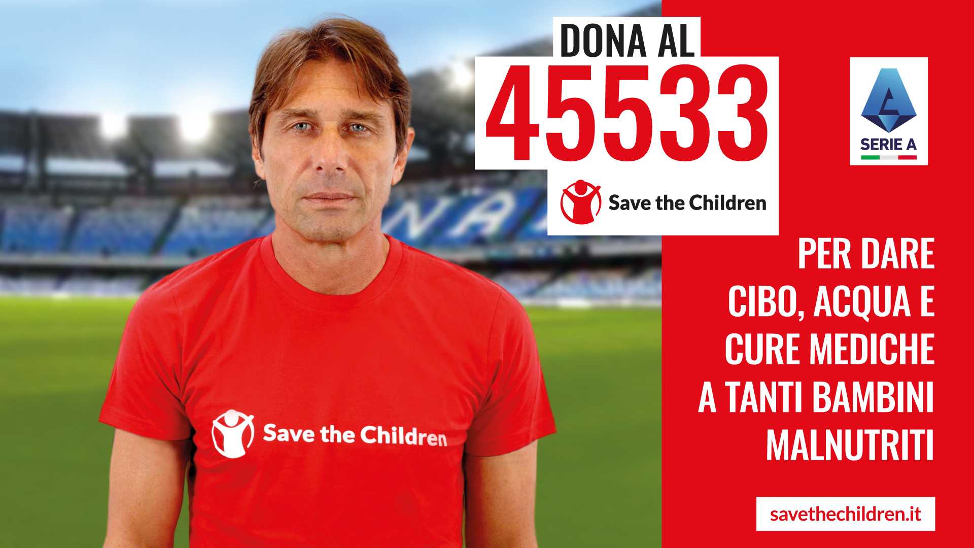 Gli allenatori della Serie A per Save the Children contro l'emergenza fame