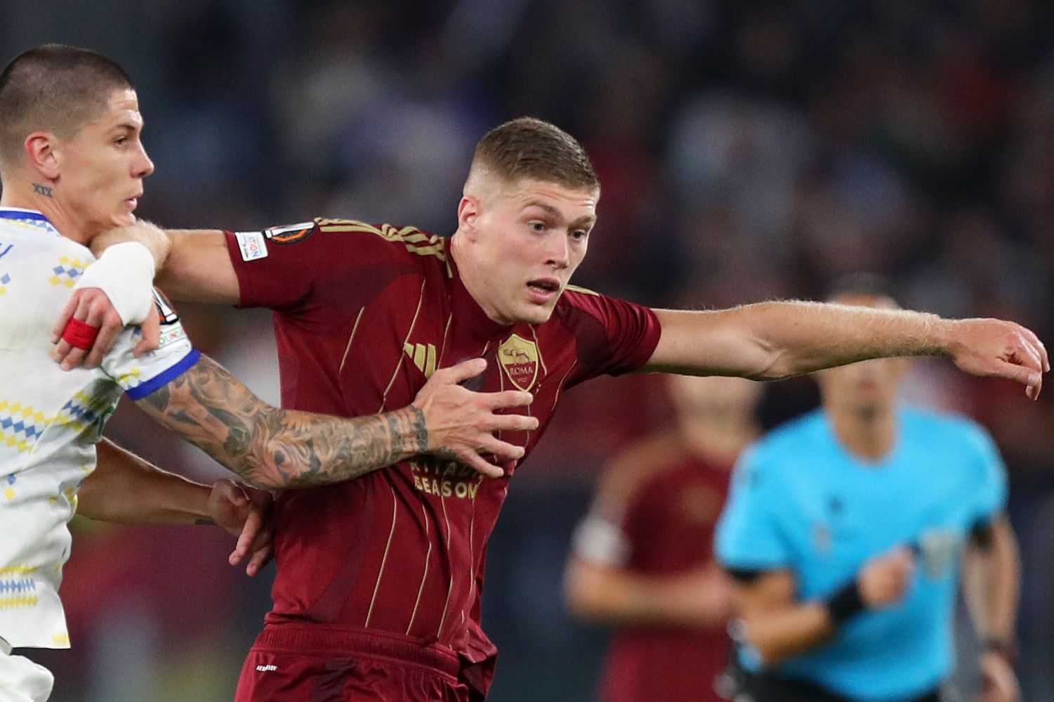 Roma-Dinamo Kiev, le pagelle di CM: Dovbyk sentenza. Brilla Baldanzi