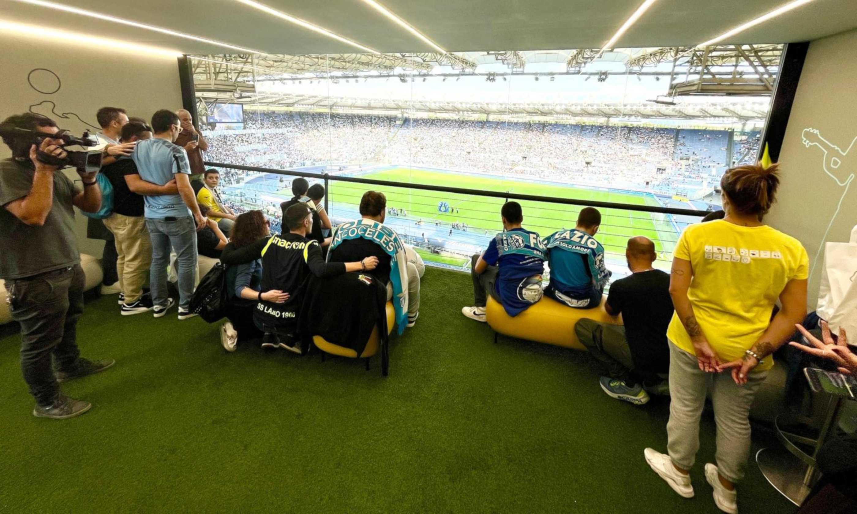 Lazio, vittoria e solidarietà all'Olimpico con l'associazione "Oltre il Blu"