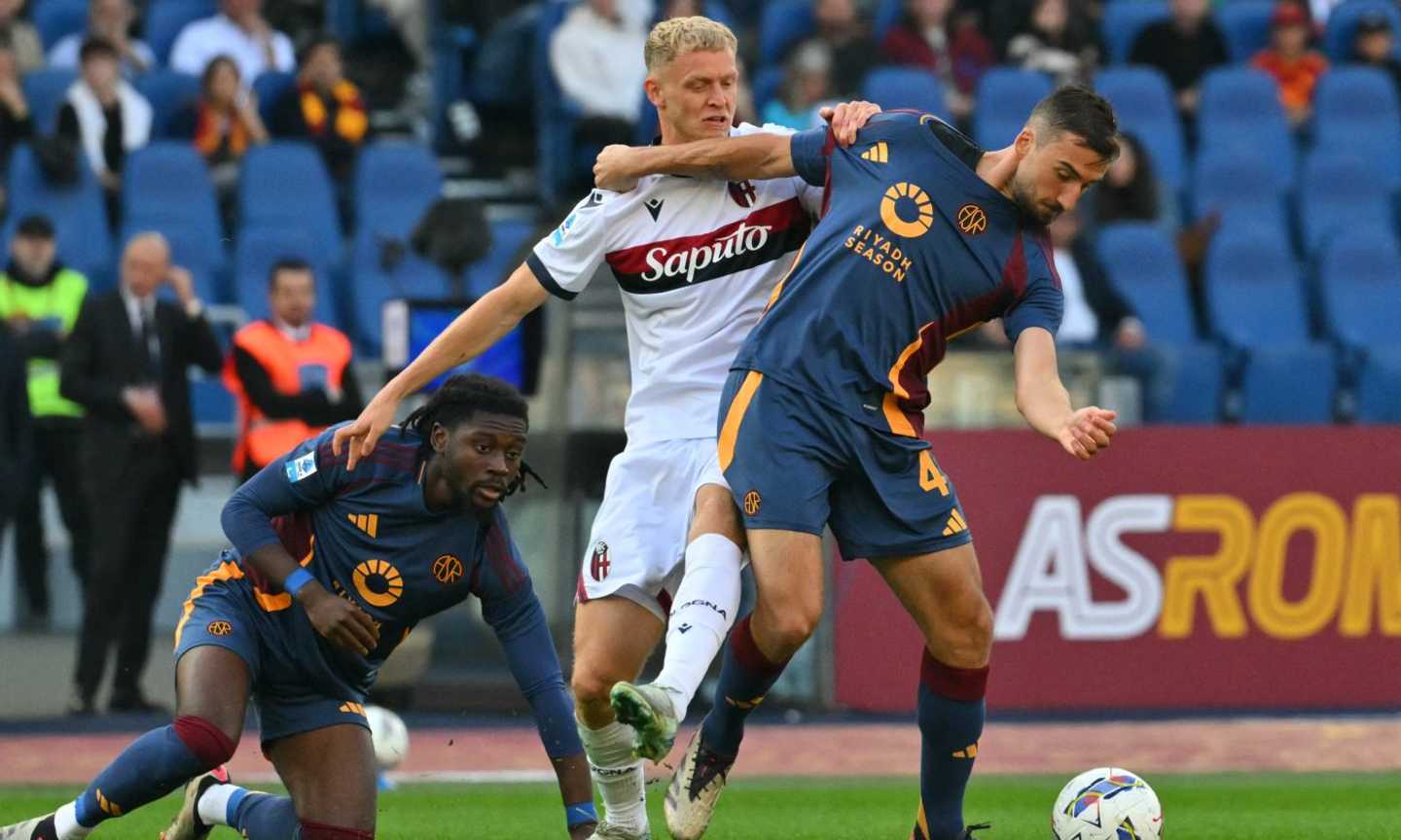 Roma-Bologna 0-0 LIVE: ci prova Miranda, para Svilar 