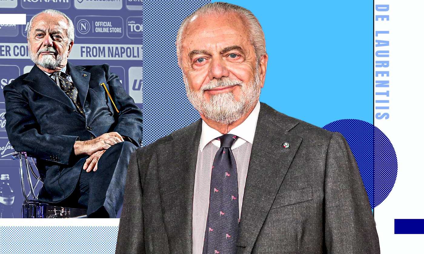 Napoli, De Laurentiis: “Farò un film sulla stagione con Conte. Bologna-Inter? Detesto chi gufa…”