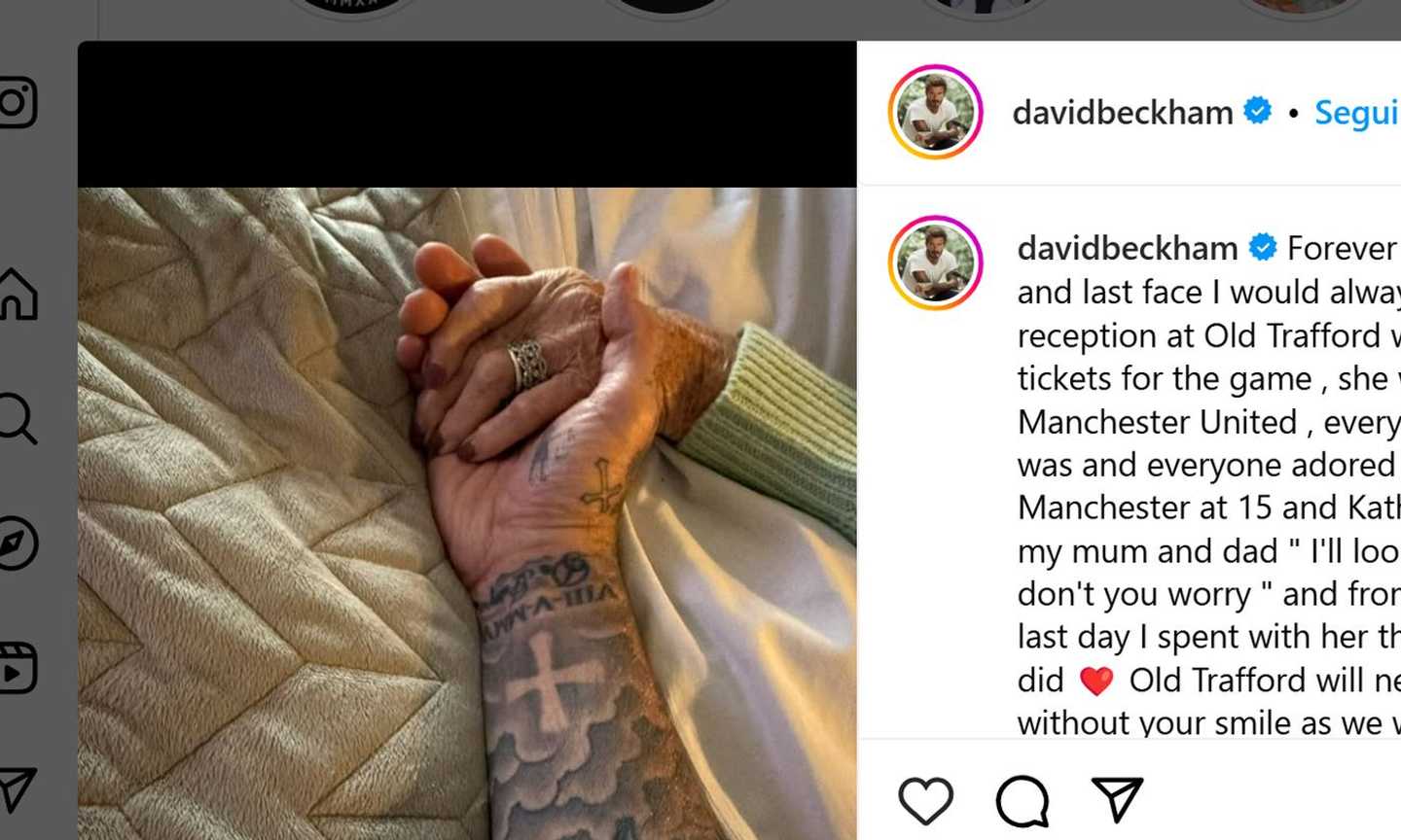 Beckham dice addio a Kath Phipps: "L'Old Trafford non sarà più lo stesso". Morta la storica receptionist del Manchester United 