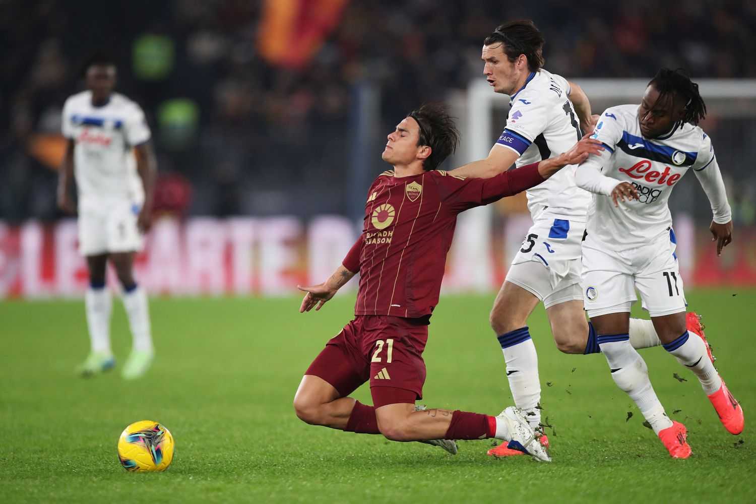 Roma-Atalanta 0-2: il tabellino