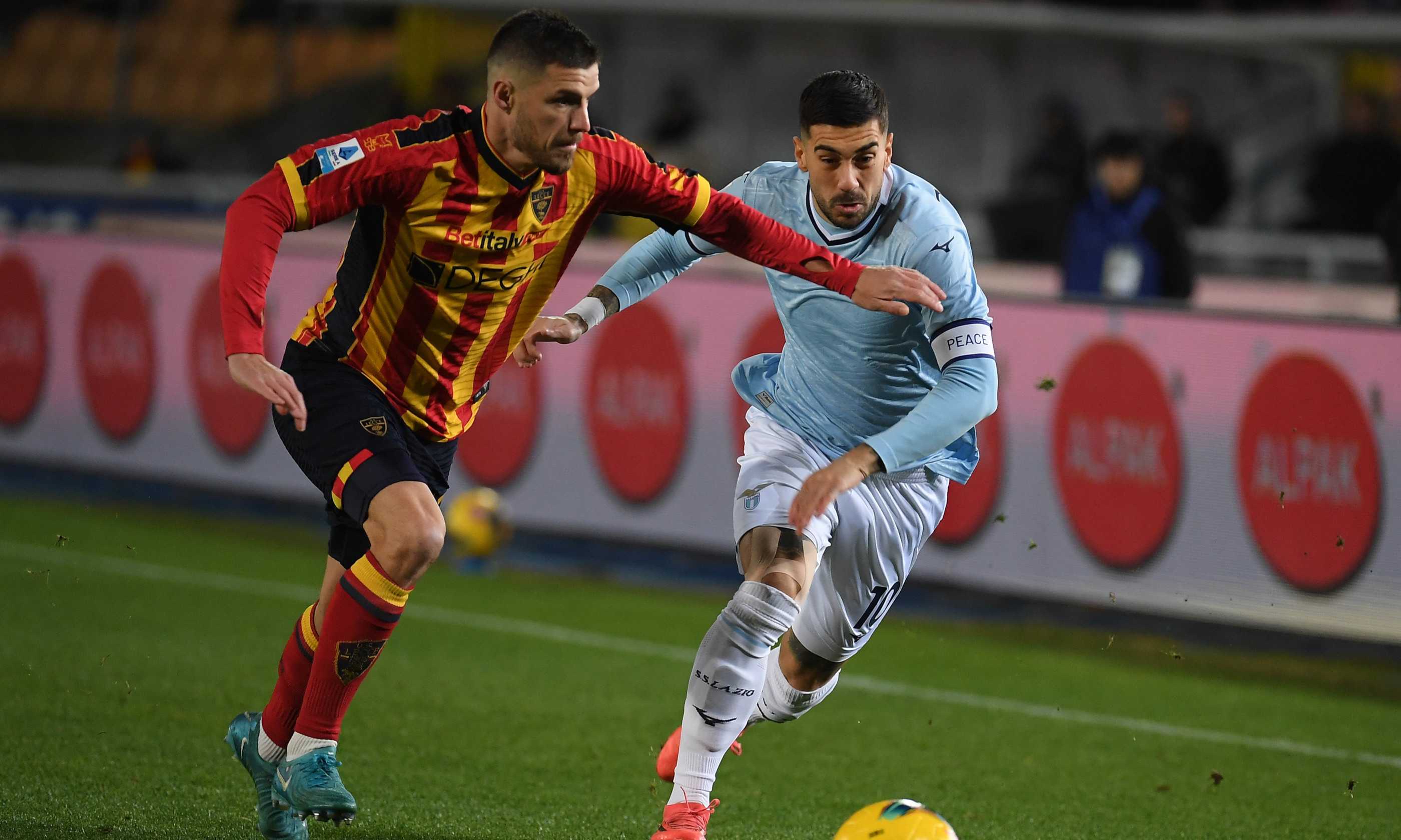 Lecce-Lazio sullo 0-1 LIVE: Castellanos la sblocca su rigore, espulso Guilbert