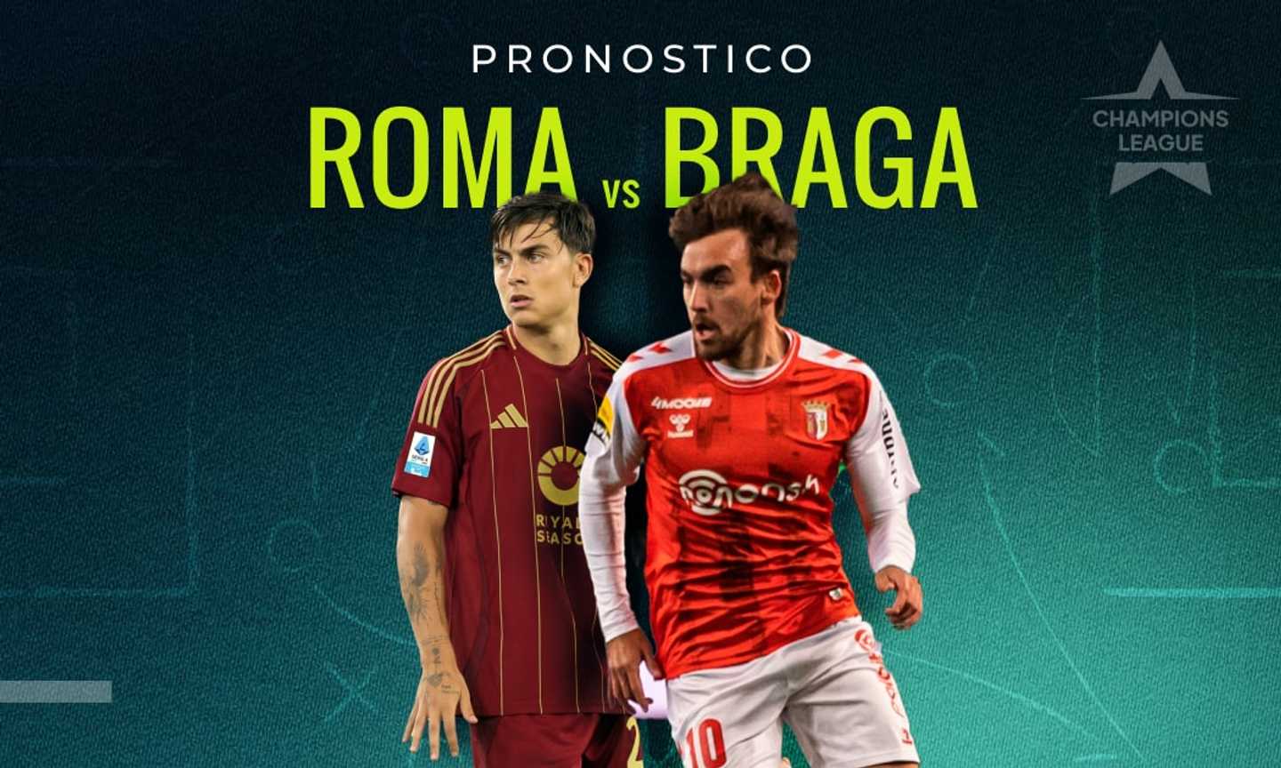 Pronostico Roma-Braga: quote e il parere dei bookies su 1x2 e risultato esatto