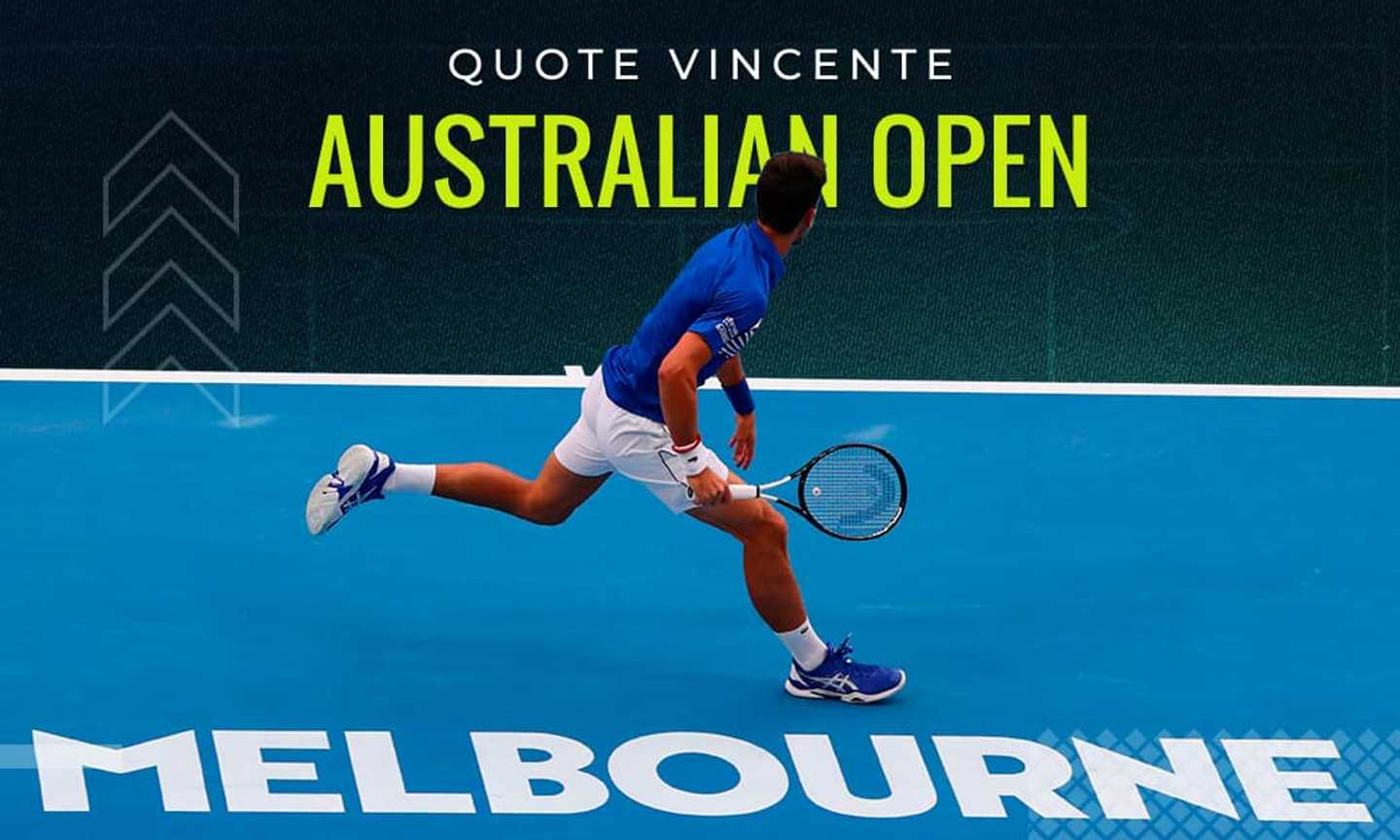 Quote vincente Australian Open, le scommesse su Sinner e i favoriti