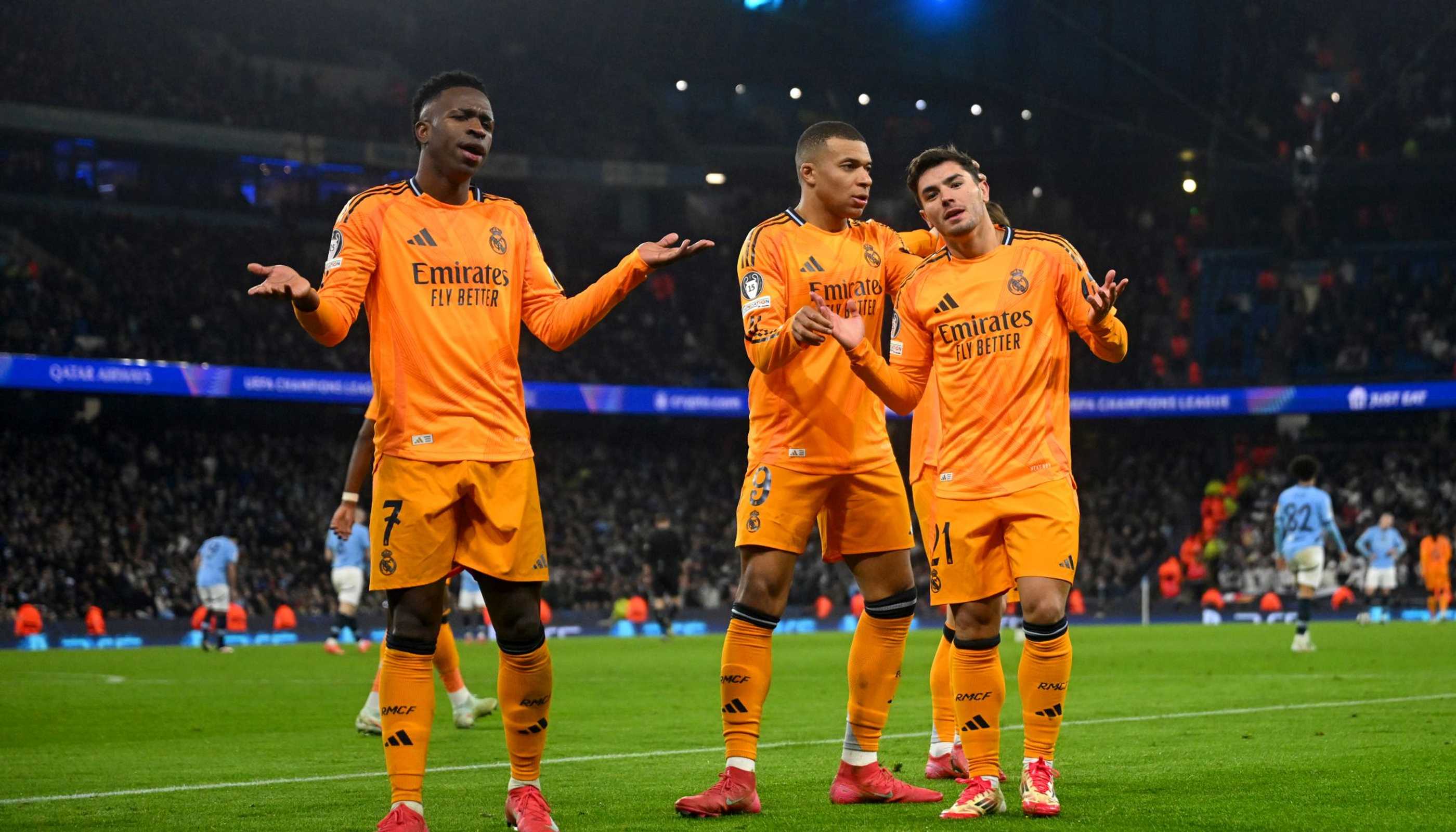 Folle rimonta del Real Madrid sul Manchester City: da 2-1 a 2-3 in 6', decisivi Brahim Diaz e Bellingham