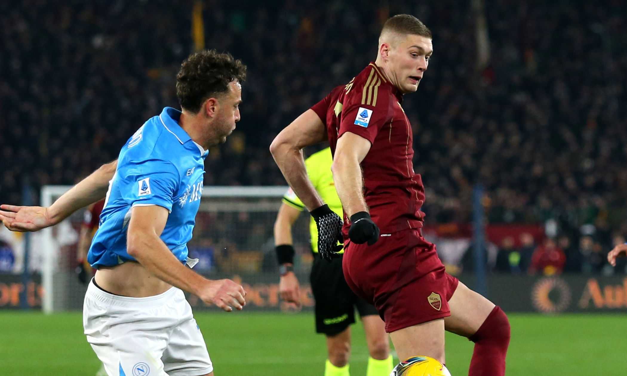 Roma-Napoli LIVE 1-1: Angelino!