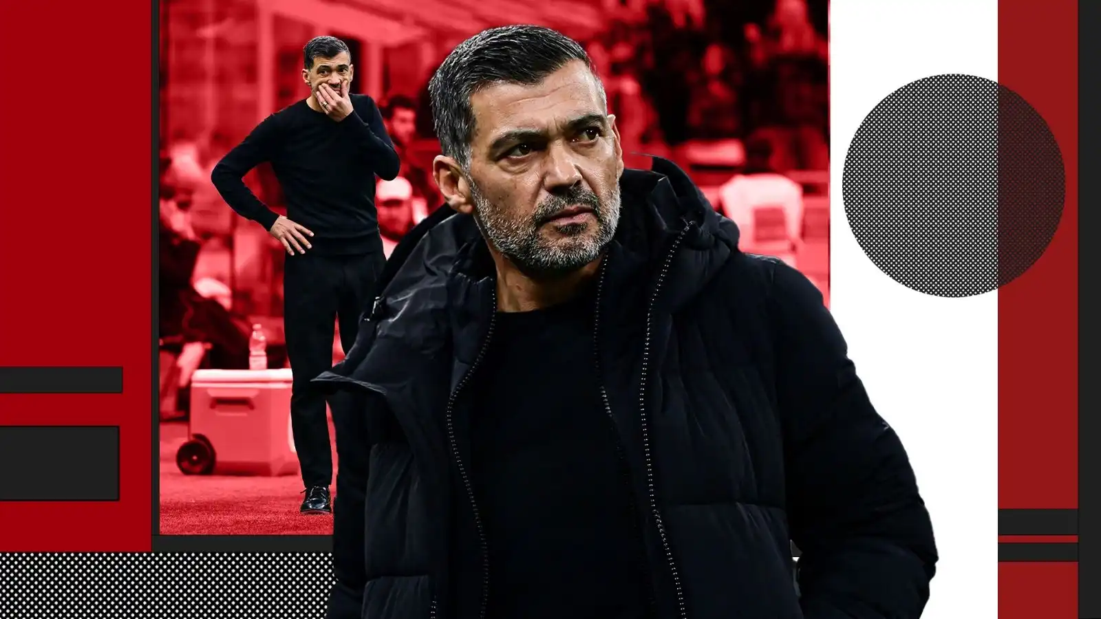 Conceicao looking concerned on the sidelines