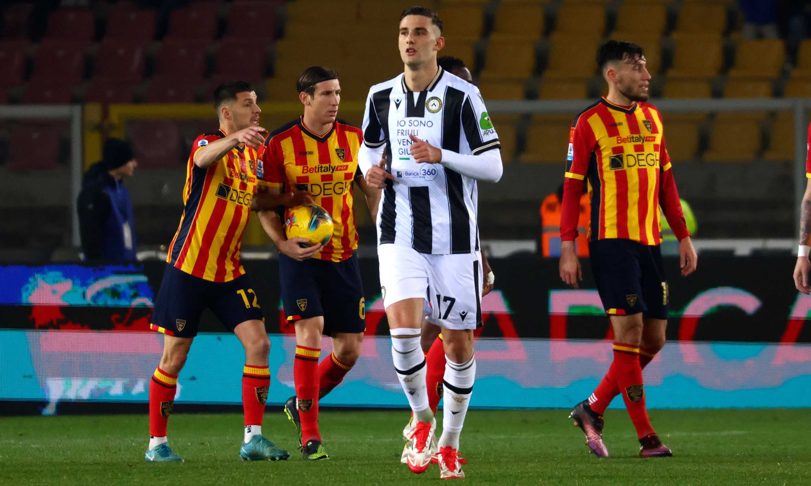 L'Udinese vince 1-0 a Lecce: la classifica di Serie A