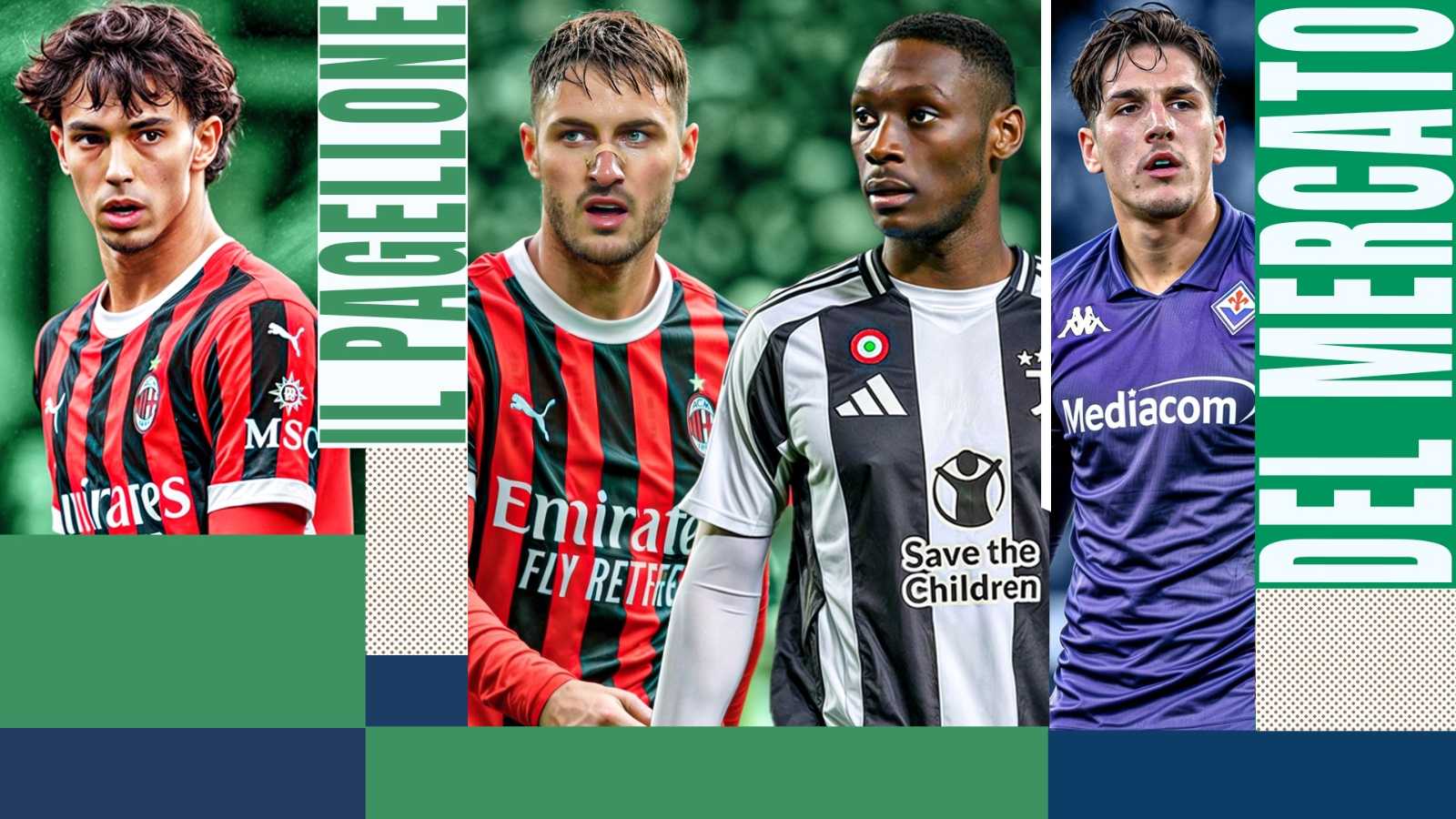 Il Pagellone di Calciomercato: Milan 8, Inter 6,5, disastro Monza, male il Napoli, per la Juventus 6-